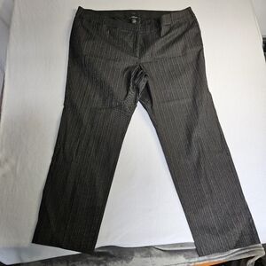 Lane‎ Bryant Black Pinstripe Pants Plus Size 28 Regular